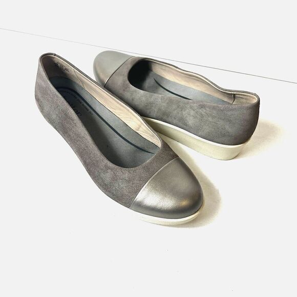 Hotter Womens Brown Leather Flats Slip On Shoe Size UK 5.5 US 7.5 Comfort Casual - Picture 3 of 12